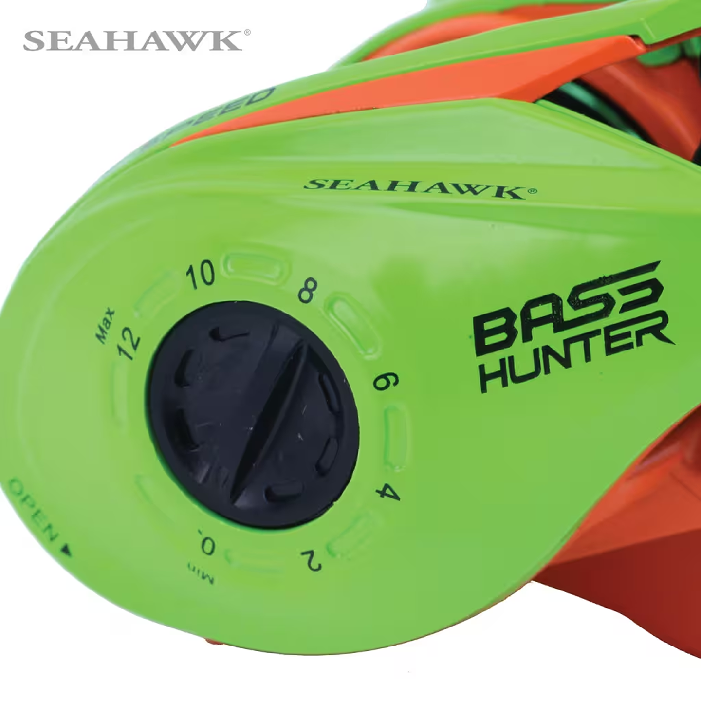 BASS HUNTER 103HSL GR 7.5:1 YELLOW BAITCASTING REEL