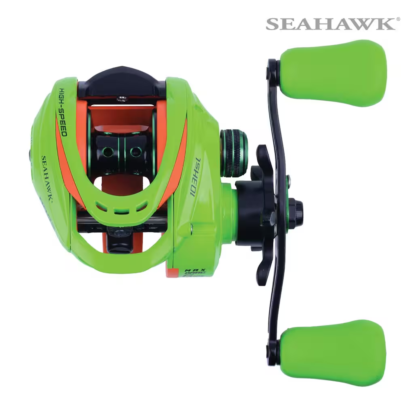 BASS HUNTER 103HSL GR 7.5:1 YELLOW BAITCASTING REEL