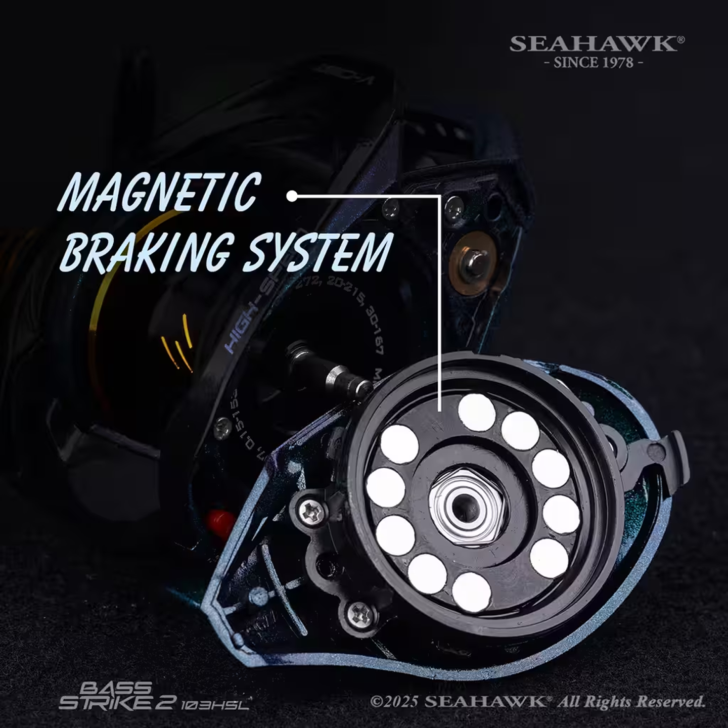 BASS STRIKE 2 103HSL GR:7.5:1 BAITCASTING REEL