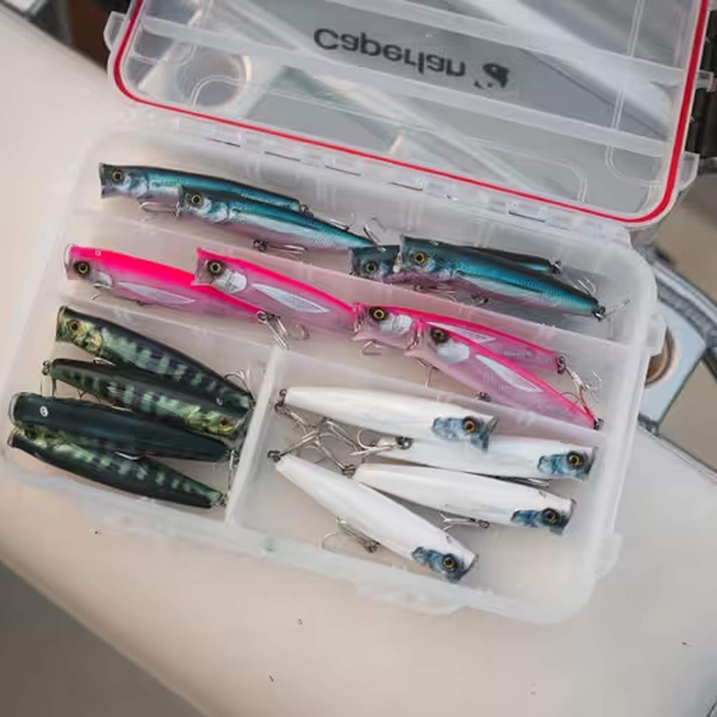Popper surface sea fishing lure EXOFLY POP 12 cm Pink